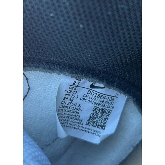 Nike Dunk High DD1869-103 Sneaker Women White Black Leather Comfort Shoes PSS166 - Picture 7 of 8